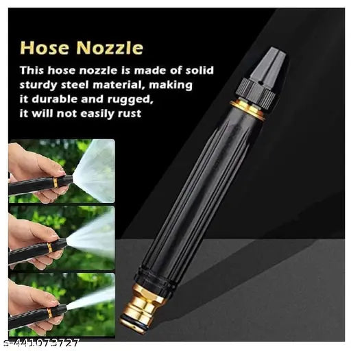 High Pressure Water Spray Nozzle – Multi‑Pattern Metal Water Jet for Garden, Car Wash & Heavy Cleaning in Pakistan