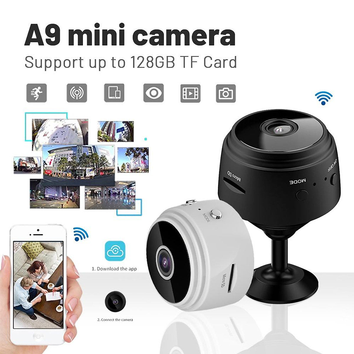 Hidden Mini Spy Camera WiFi 1080P – Wireless Portable Security Cam with Night Vision & Motion Detection in Pakistan