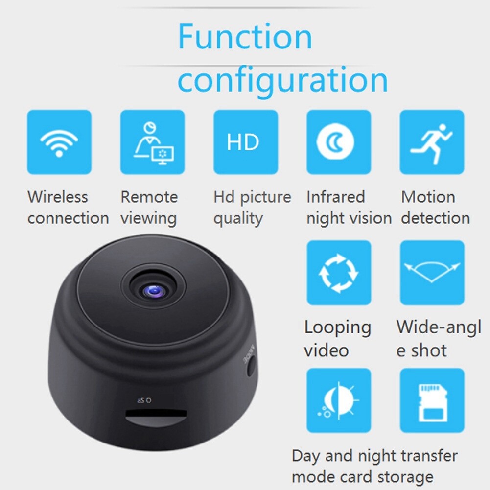 Hidden Mini Spy Camera WiFi 1080P – Wireless Portable Security Cam with Night Vision & Motion Detection in Pakistan