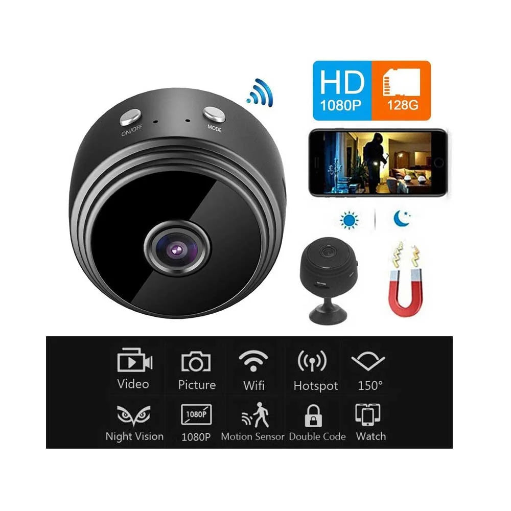 Hidden Mini Spy Camera WiFi 1080P – Wireless Portable Security Cam with Night Vision & Motion Detection in Pakistan