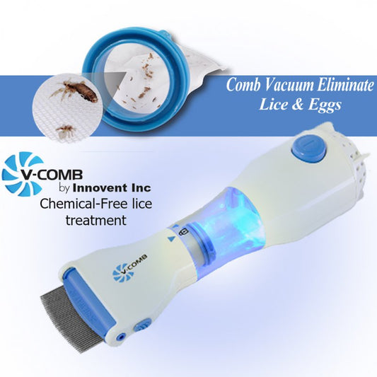 V-Comb Electric Anti Lice Machine – Chemical-Free Head Lice & Nit Removal with LED Filter (Russian Model)